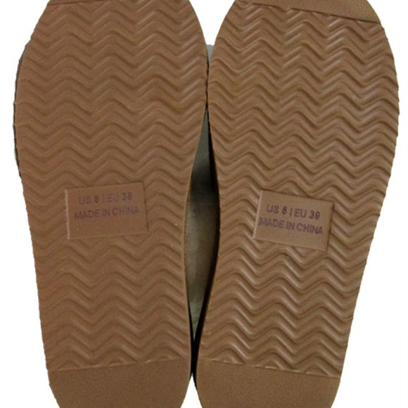 EZ Feet Women’s Shearling Scuffs Fluffy Breathable Slip-On Slippers - Picture 6 of 6